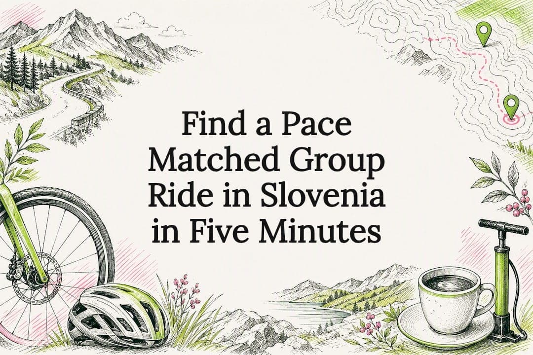Find a Pace Matched Group Ride in Slovenia in Five Minutes