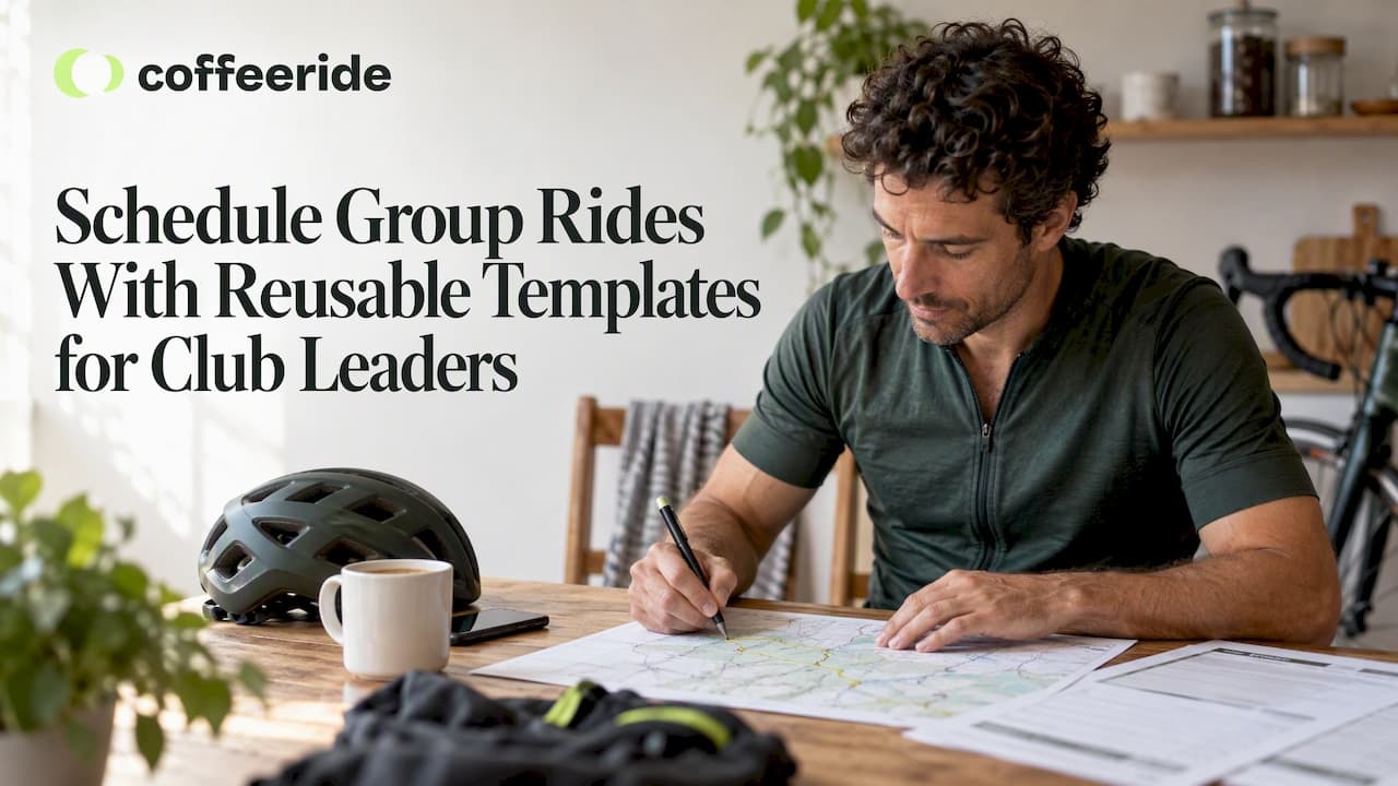 Schedule Group Rides With Reusable Templates for Club Leaders